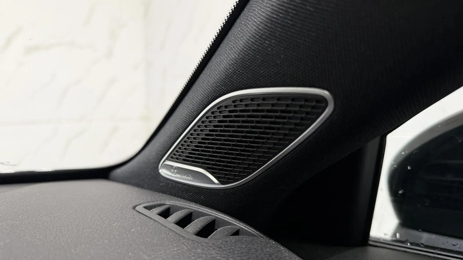 2019 Mercedes-Benz A Class — Close view of a speaker grille in the door trim