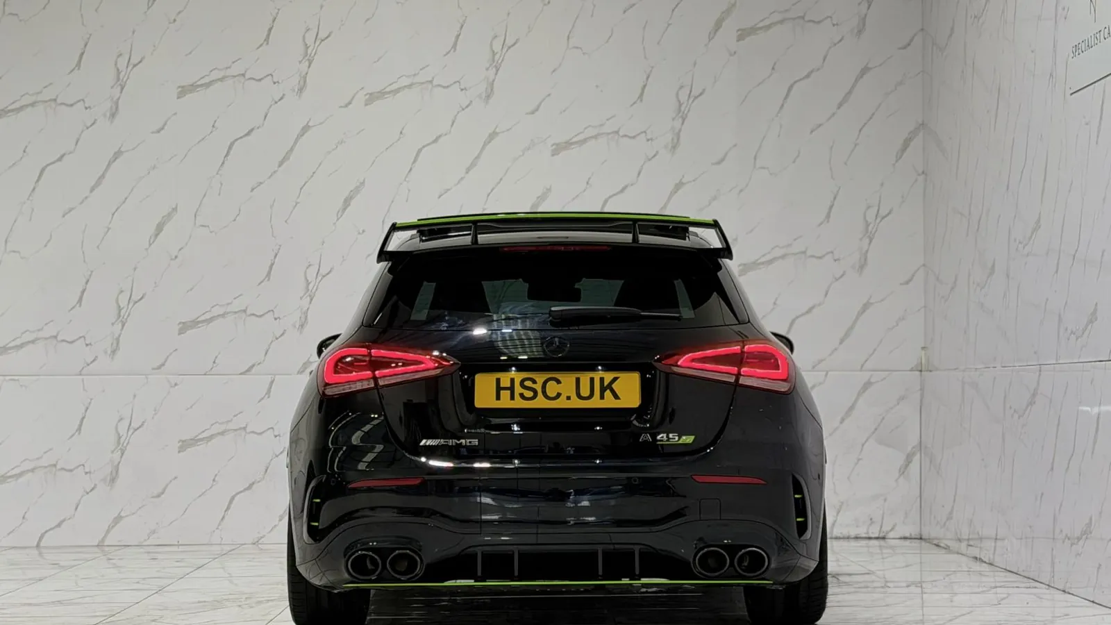 2023 Mercedes-Benz A Class — Rear view showing the tail lights and diffuser