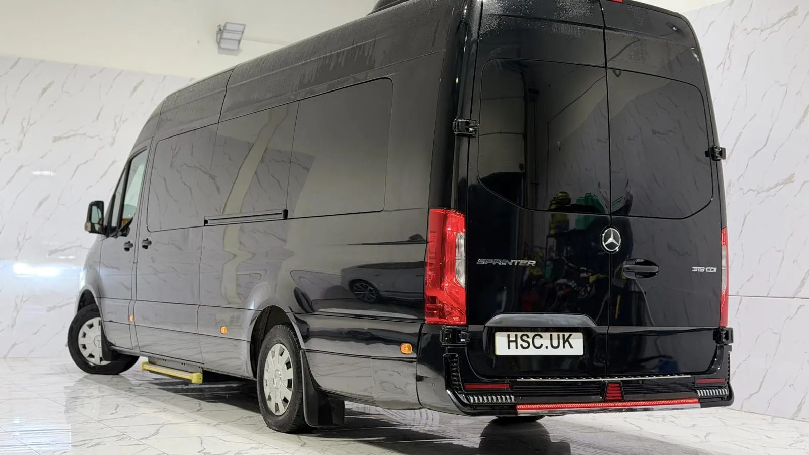 2023 Mercedes-Benz Sprinter — Rear three-quarter view showing the rear doors and tail lights